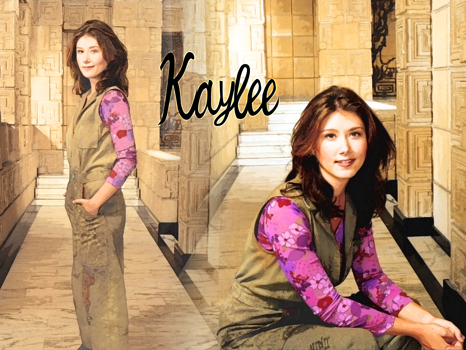 Kaylee decorative wallpaper 1600x1200