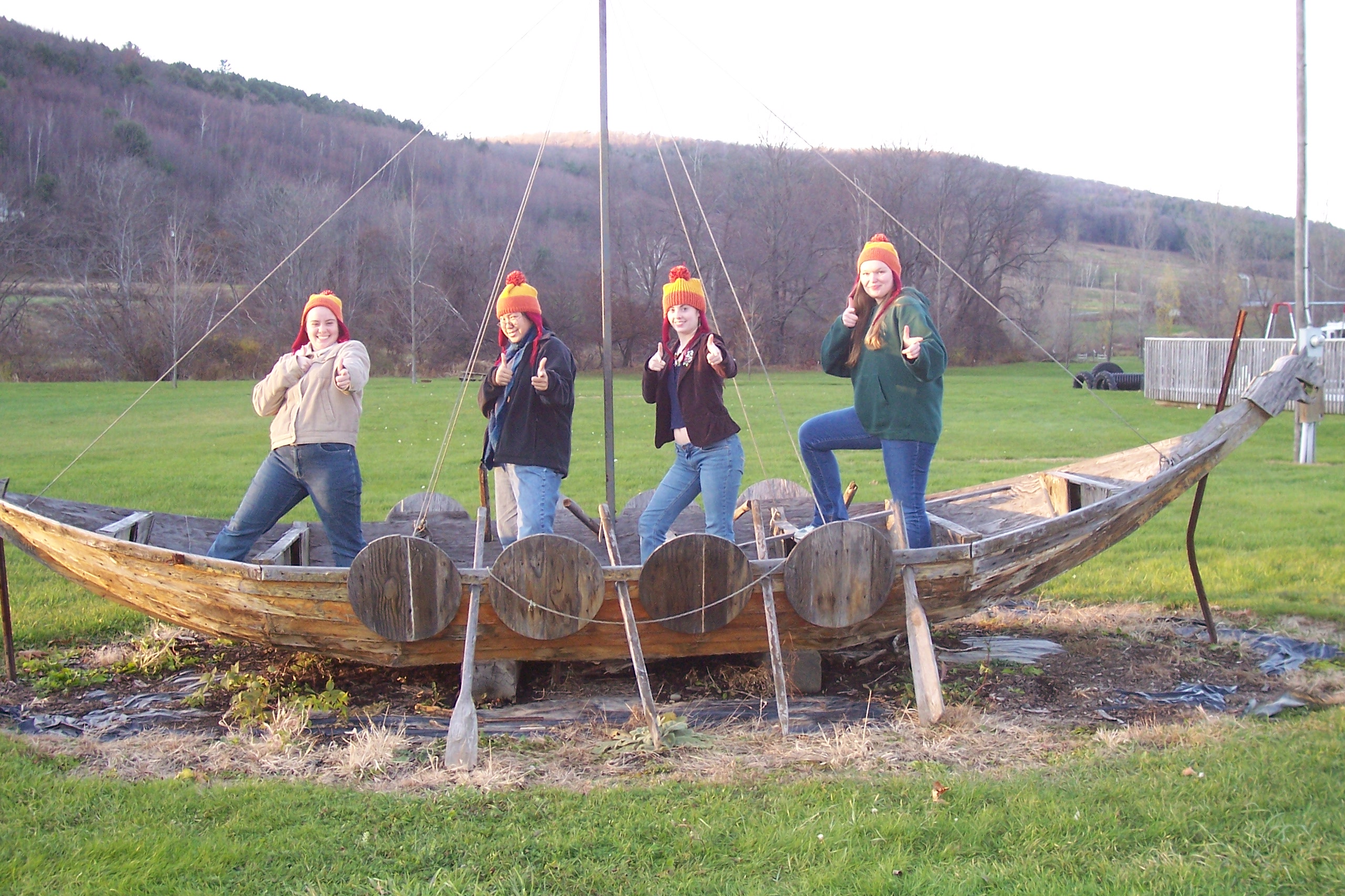 four Jayne's in a boat